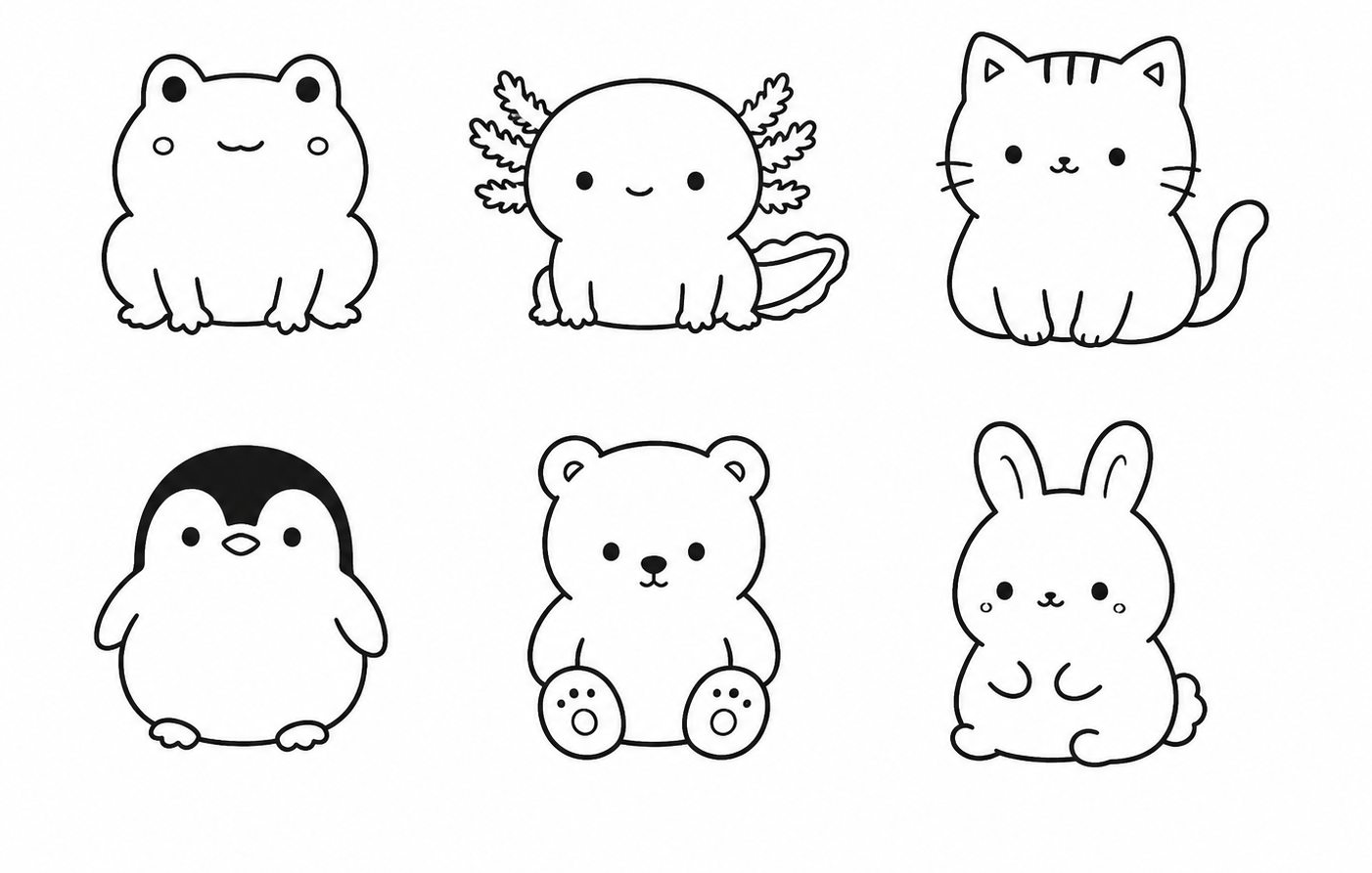 Chubby Animal Flash Sheet